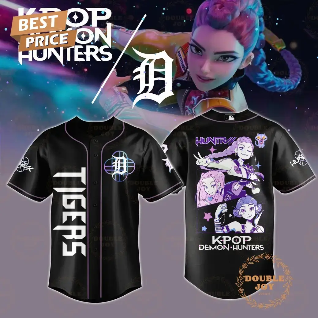 Detroit Tigers K-Pop Demon Hunters 2025 Limited Edition Baseball Jersey Image