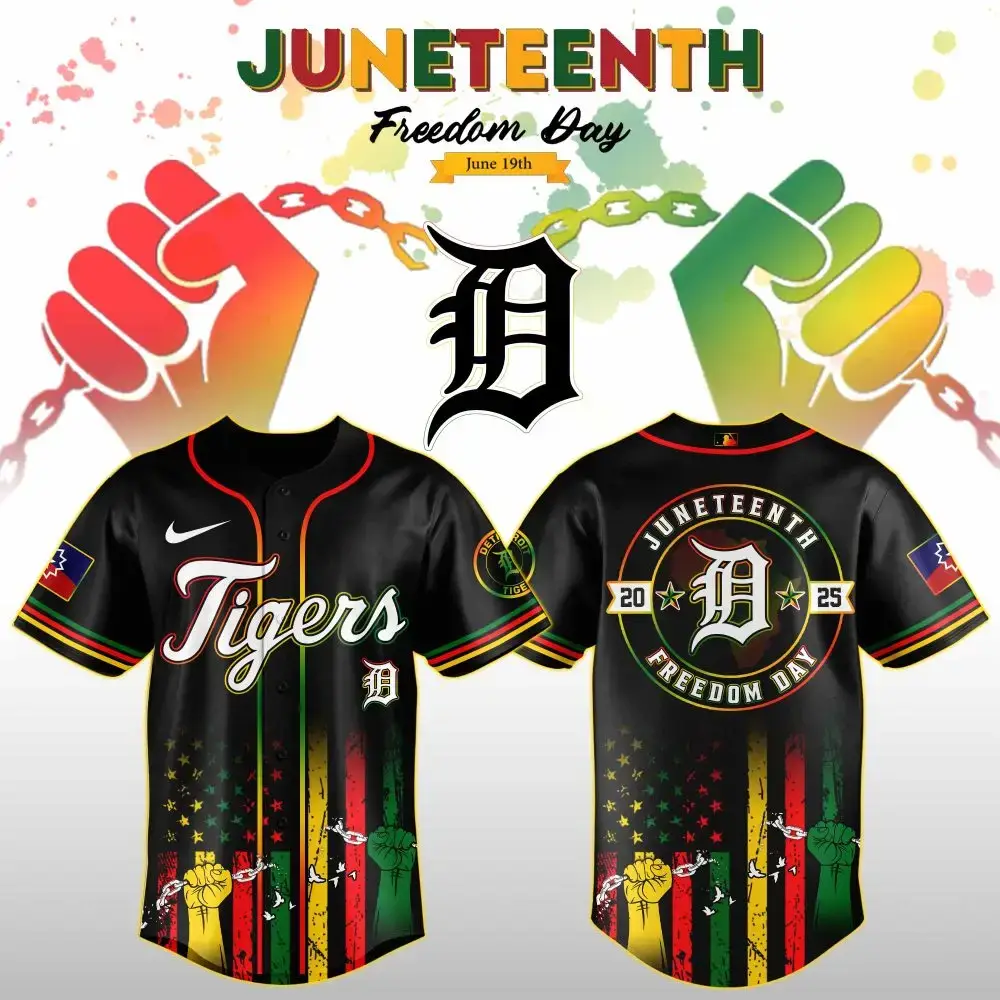 Detroit Tigers Mlb X Juneteenth Day Jersey Edition Jersey Image