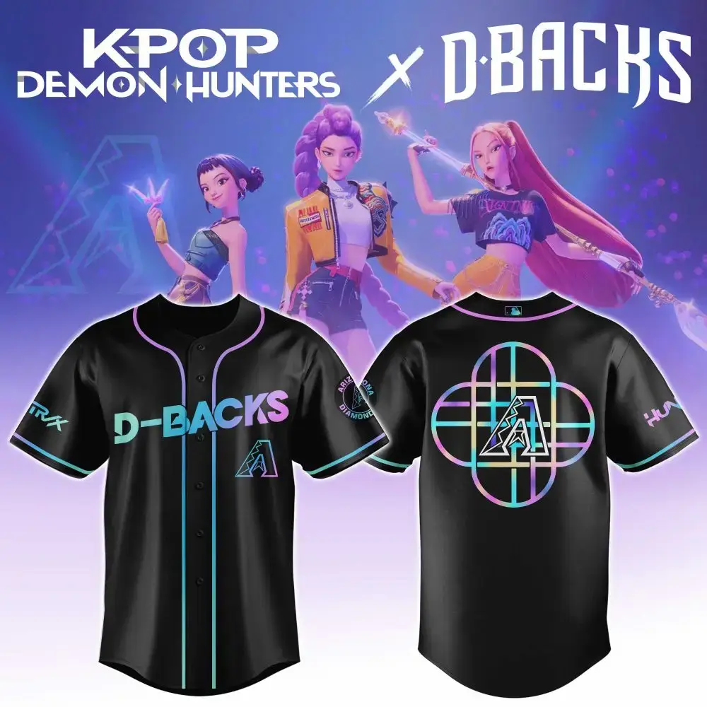 Detroit Tigers Mlb X Kpop Demon Hunters Huntrx Custom Baseball Jersey Image