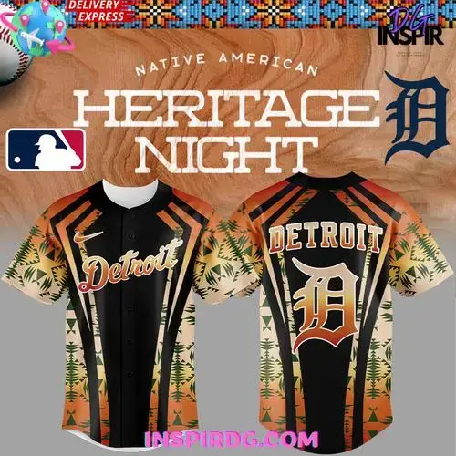 Detroit Tigers Native American Heritage Night 2025 Baseball Jersey Image