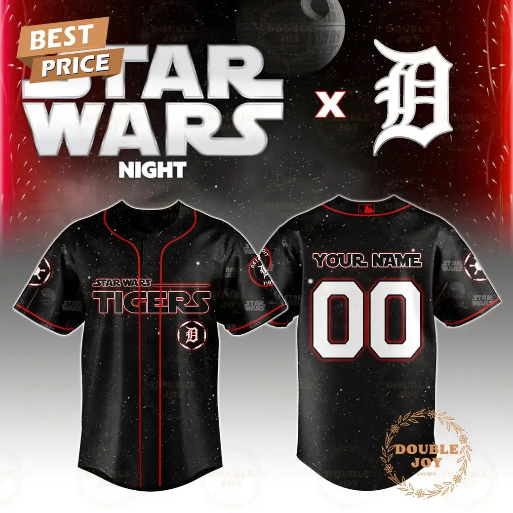 Detroit Tigers Star Wars 2025 Custom Name Limited Edition Baseball Jersey Image