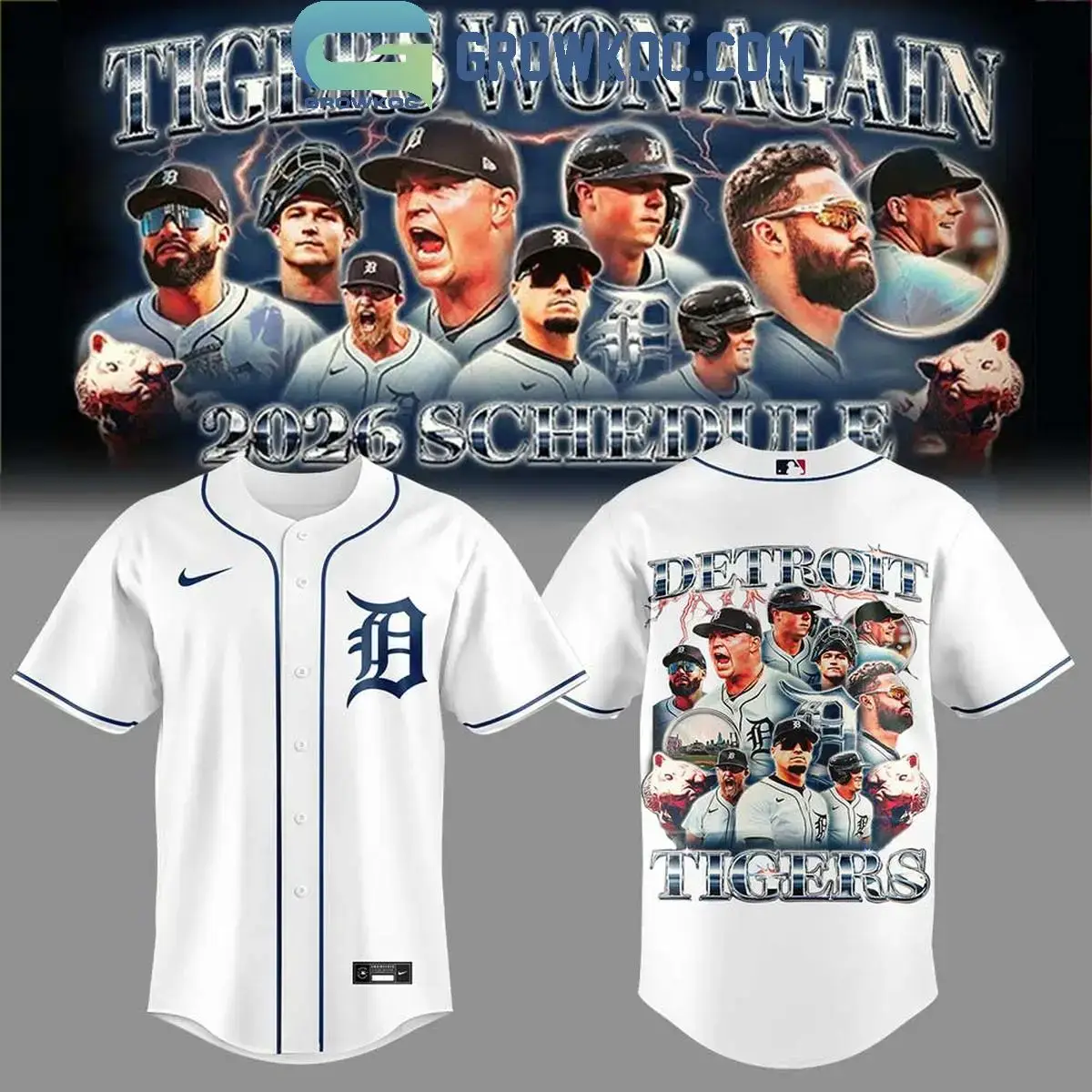 Detroit Tigers Won Again 2026 Schedule Jersey Image
