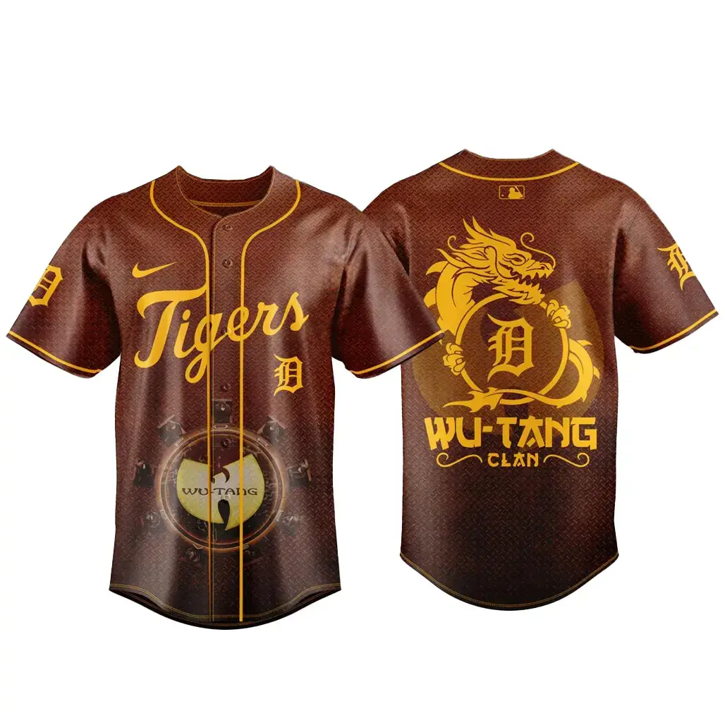 Detroit Tigers Wu-Tang Clan The Final Chamber US Tour 2026 Baseball Jersey Image