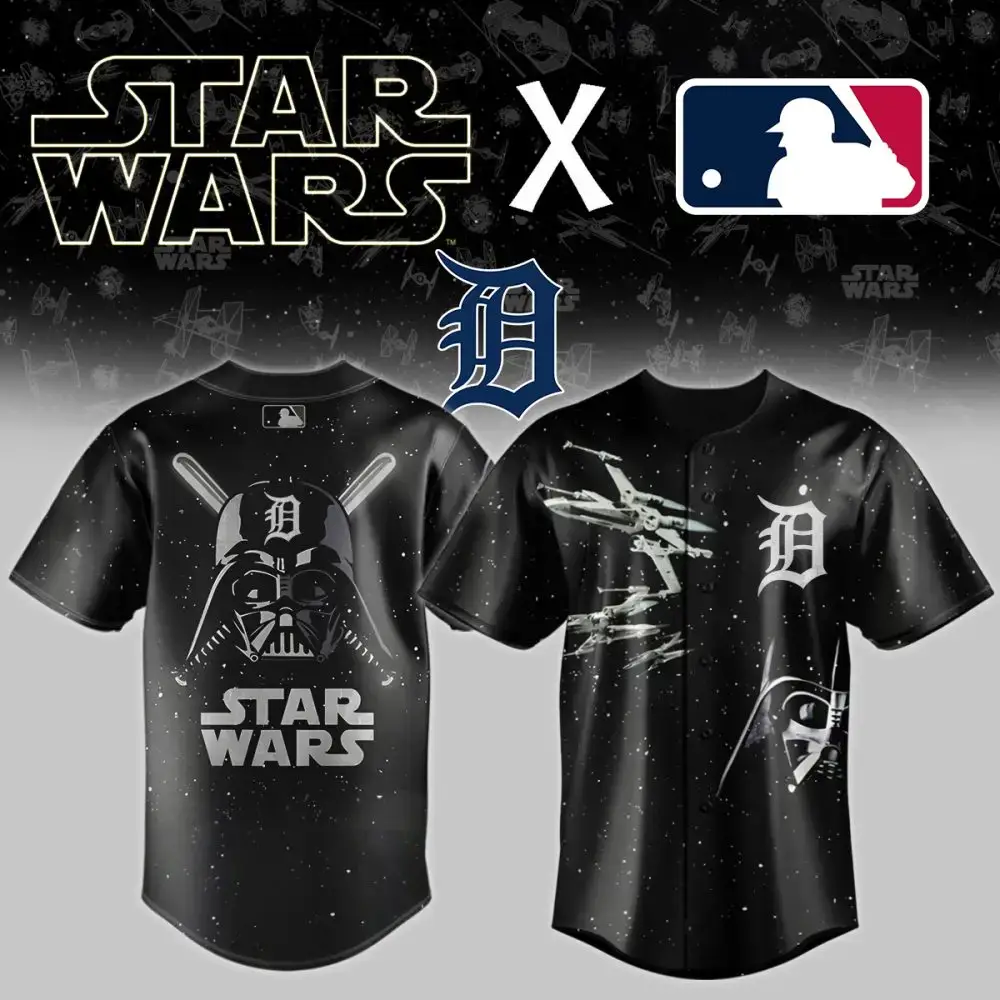 Detroit Tigers X Star Wars Custom Baseball Jersey Image