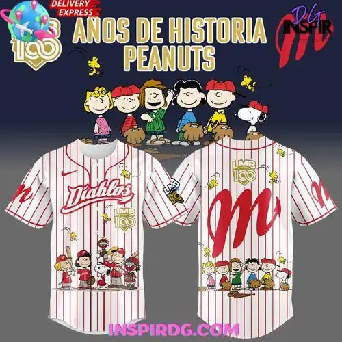 Diablos Peanuts 100 Years Lmb Special Baseball Jersey Image