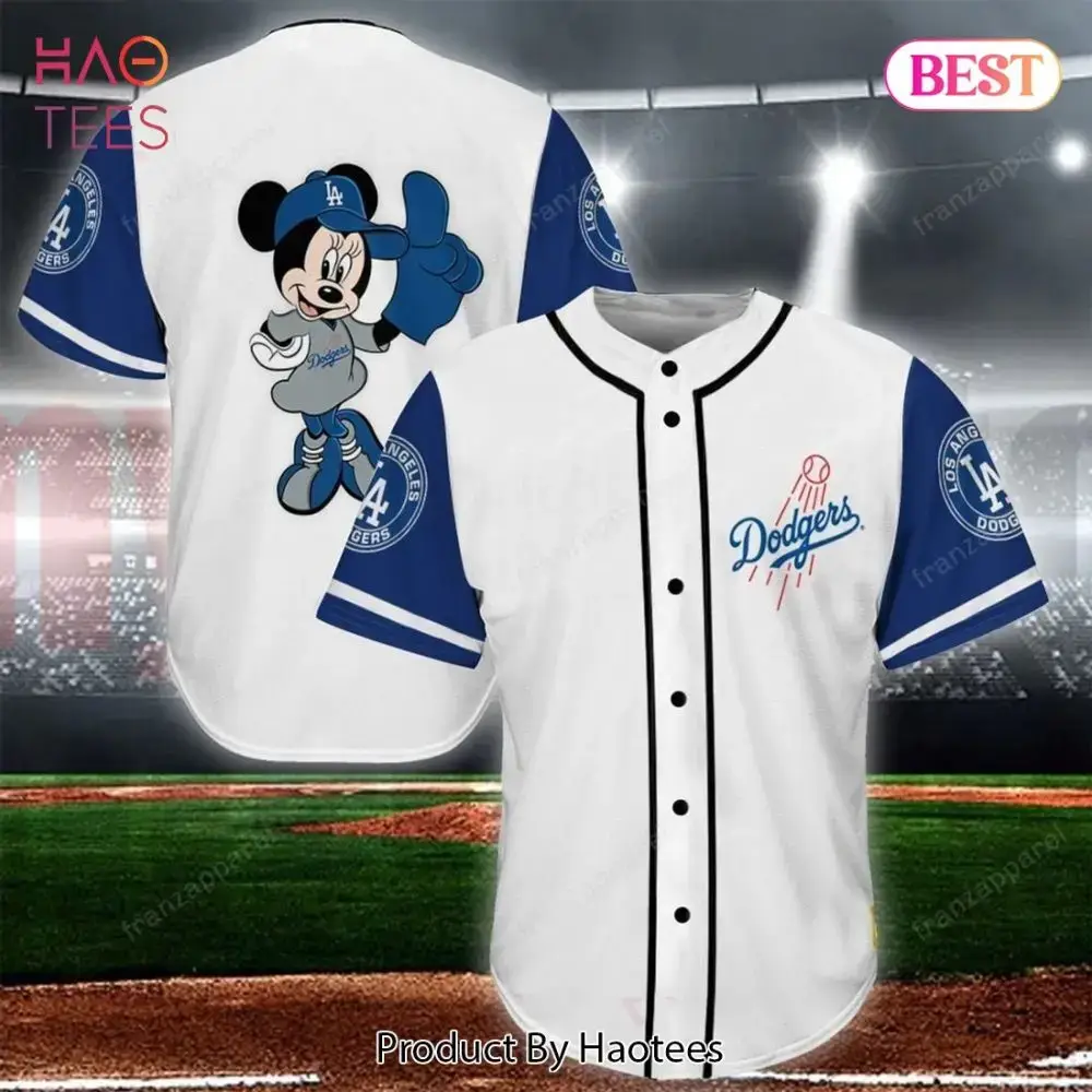 Disney Dodgers Baseball Jersey - Mickey Mouse Fan Gear For La Dodgers Fans Image