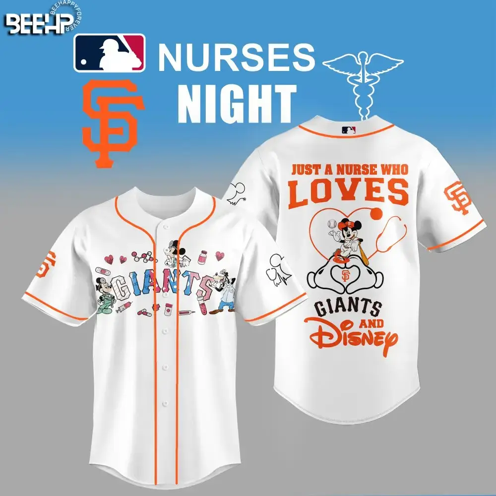 Disney Giants Nurse Night Jersey - Fun, Unique Gift For Baseball Fans & Nurses Image