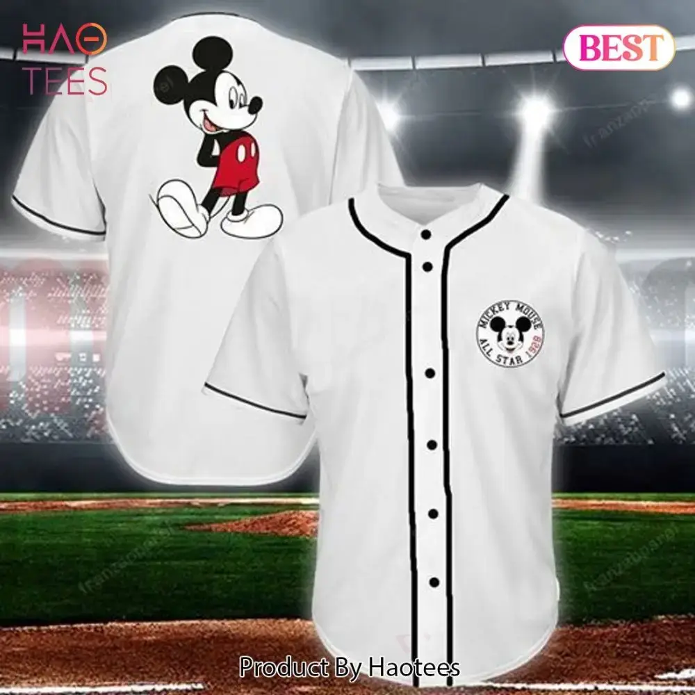 Disney Mickey Mouse Baseball Jersey – Classic Cartoon Fan Apparel Image