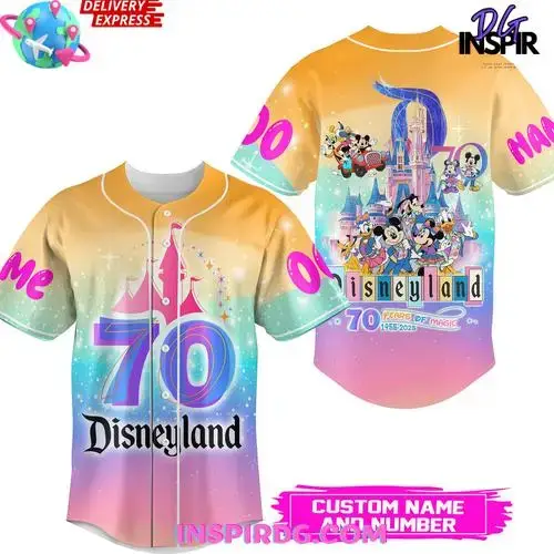 Disneyland 70Th Anniversary Years Of Magic Special Baseball Jersey Image