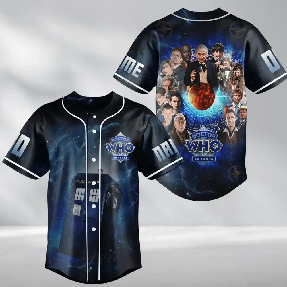Doctor Who 60Th Anniversary Baseball Jersey – Celebrate In Style! Image