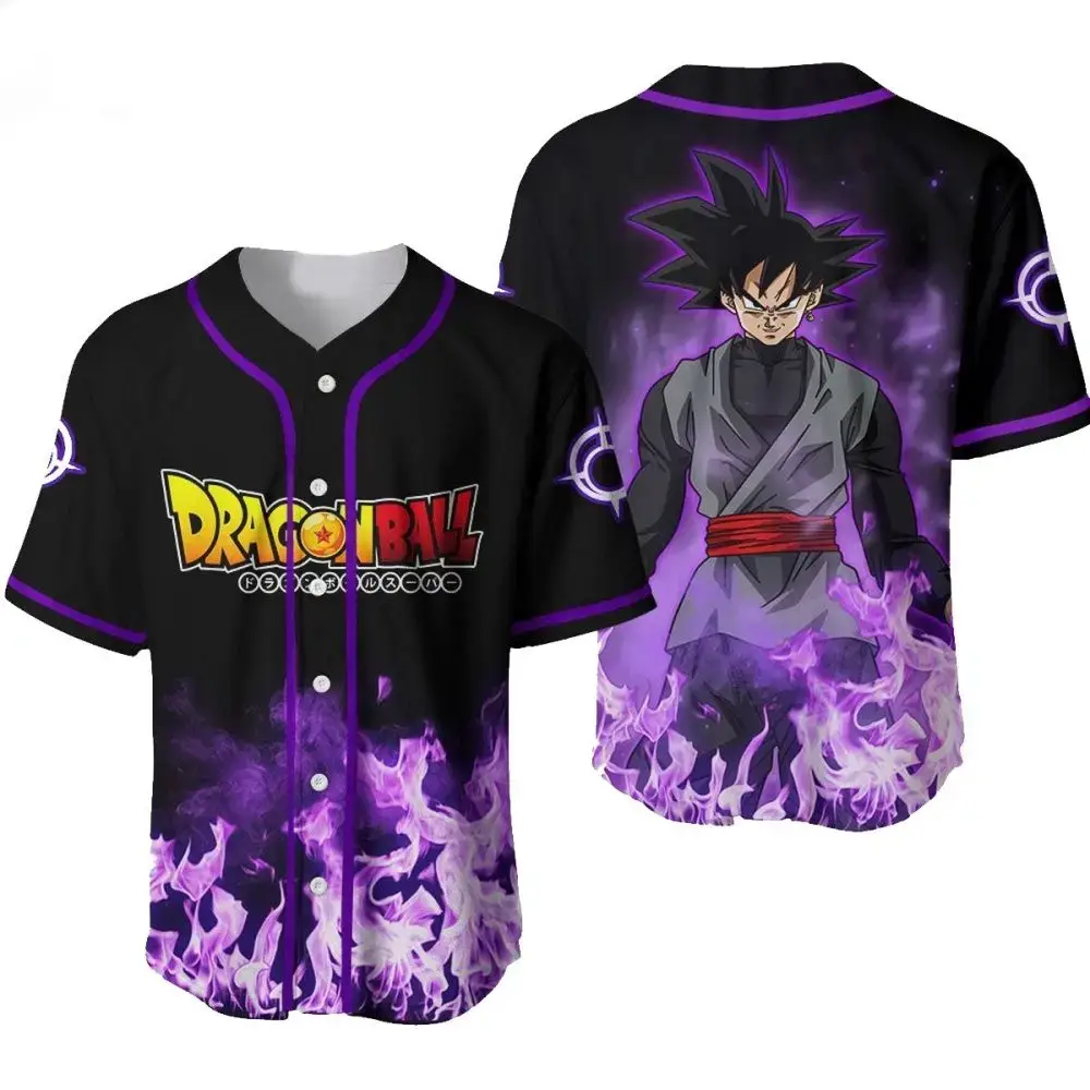 Dragon Ball Anime Baseball Jersey – Stylish Goku Black Design For Fans Image