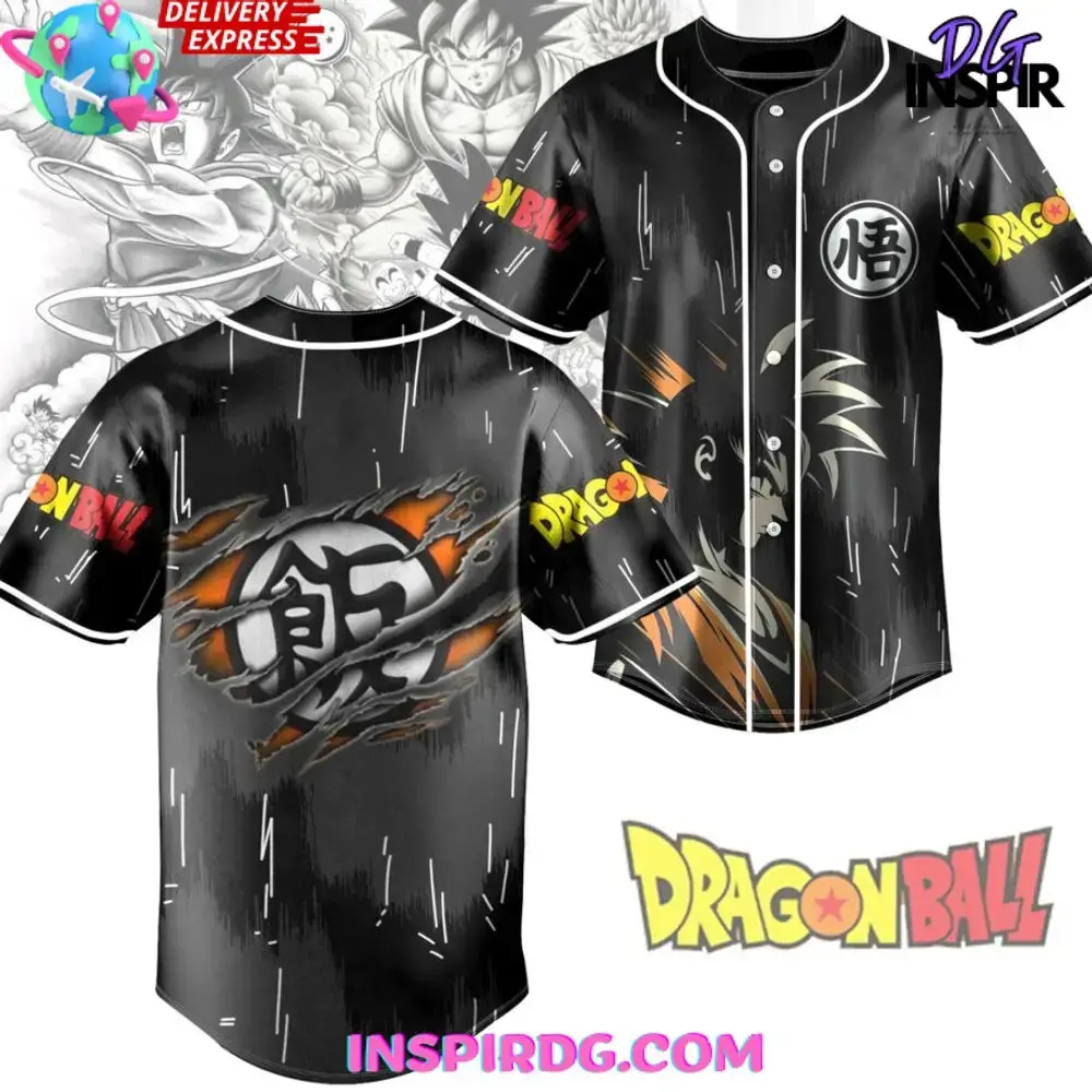 Dragon Ball Kanji Saiyan Limited Edition Baseball Jersey Image