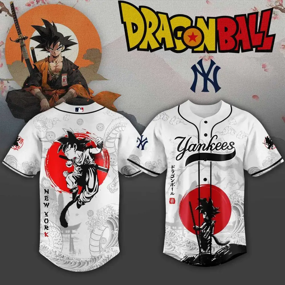 Dragon Ball X Yankees Samurai Jersey - Limited Edition Anime Sportswear Image