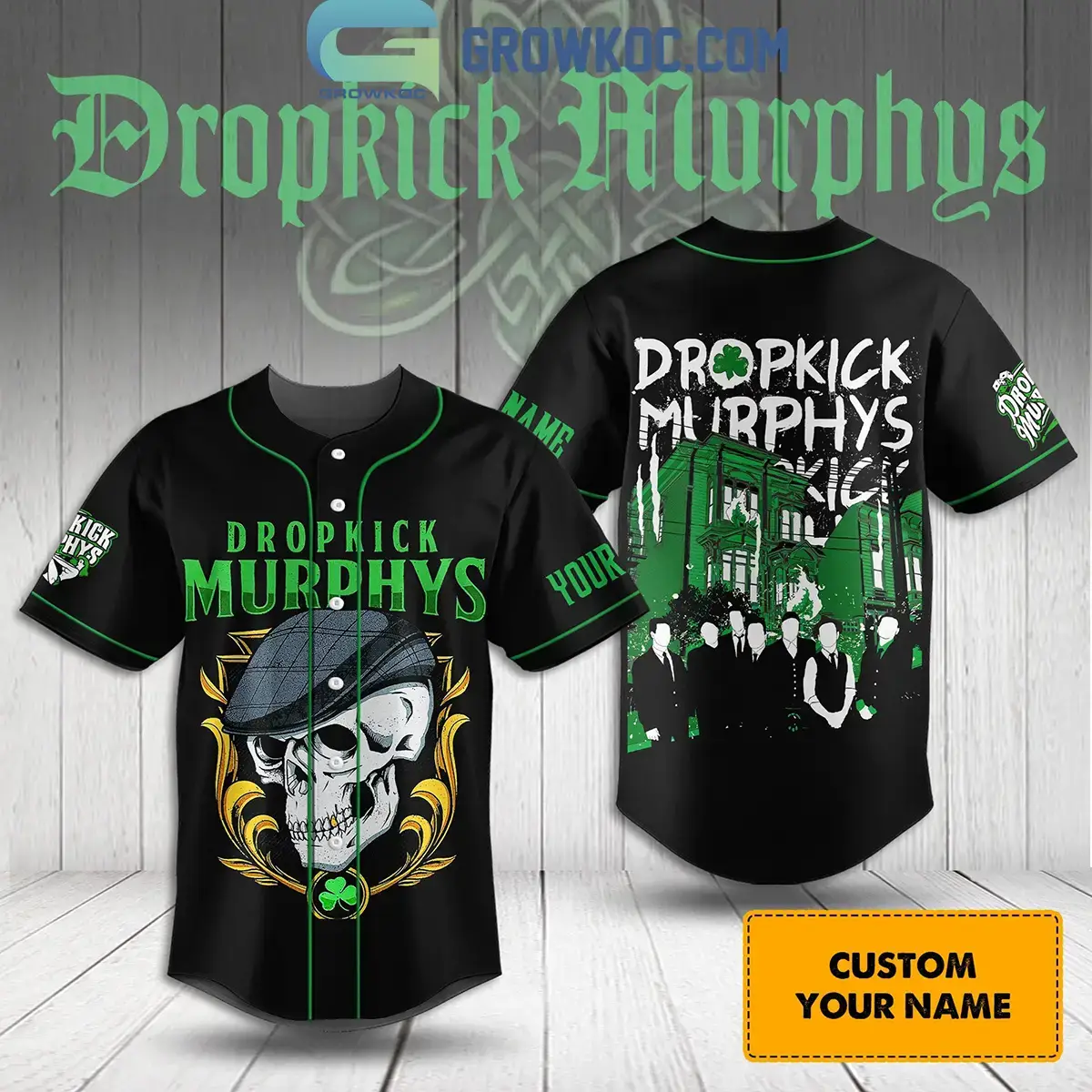 Dropkick Murphys Music Love Fan Personalized Baseball Jersey Image