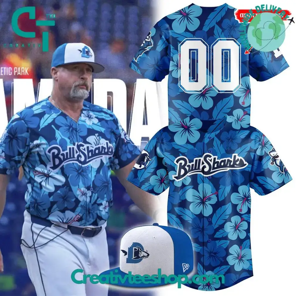 Durham Bulls "Bull Sharks" Special New 2025 Baseball Jersey Image