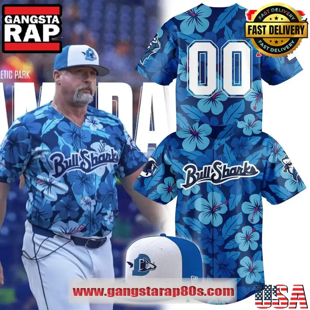 Durham Bulls Bull Sharks Special New 2025 Custom Baseball Jersey Shirt Image