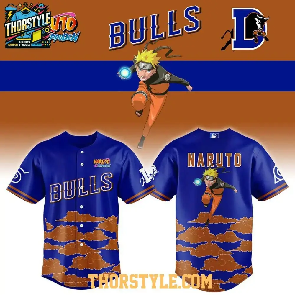 Durham Bulls Naruro Shippuden Night 2026 Personalized Baseball Jersey Image
