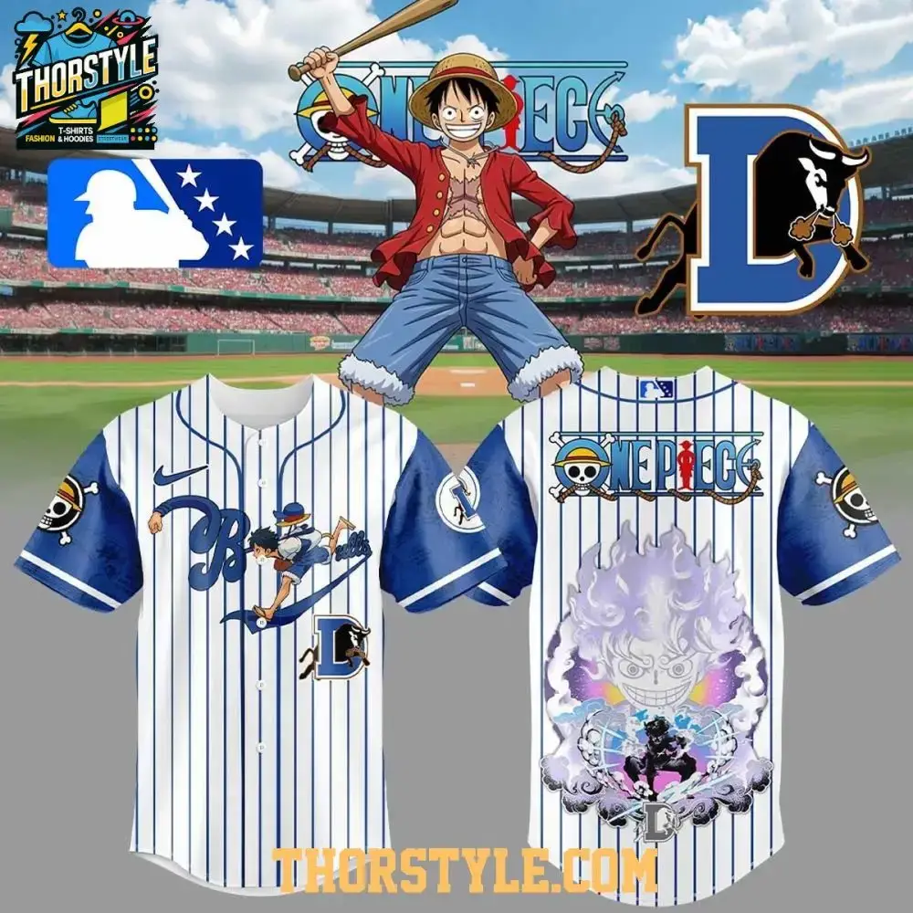 Durham Bulls X One Piece Straw Hat Crew 2026 Baseball Jersey Image