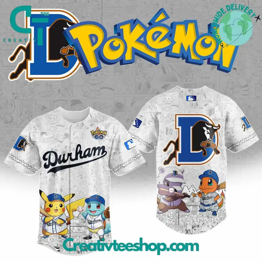 Durham Bulls X Pokemon Go Special Baseball Jersey Image
