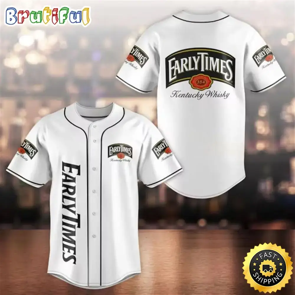 Early Times Whisky Baseball Jersey Beer Love Image