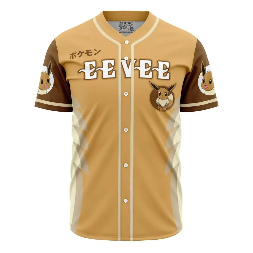 Eevee Eeveelution Pokemon Baseball Jersey Image