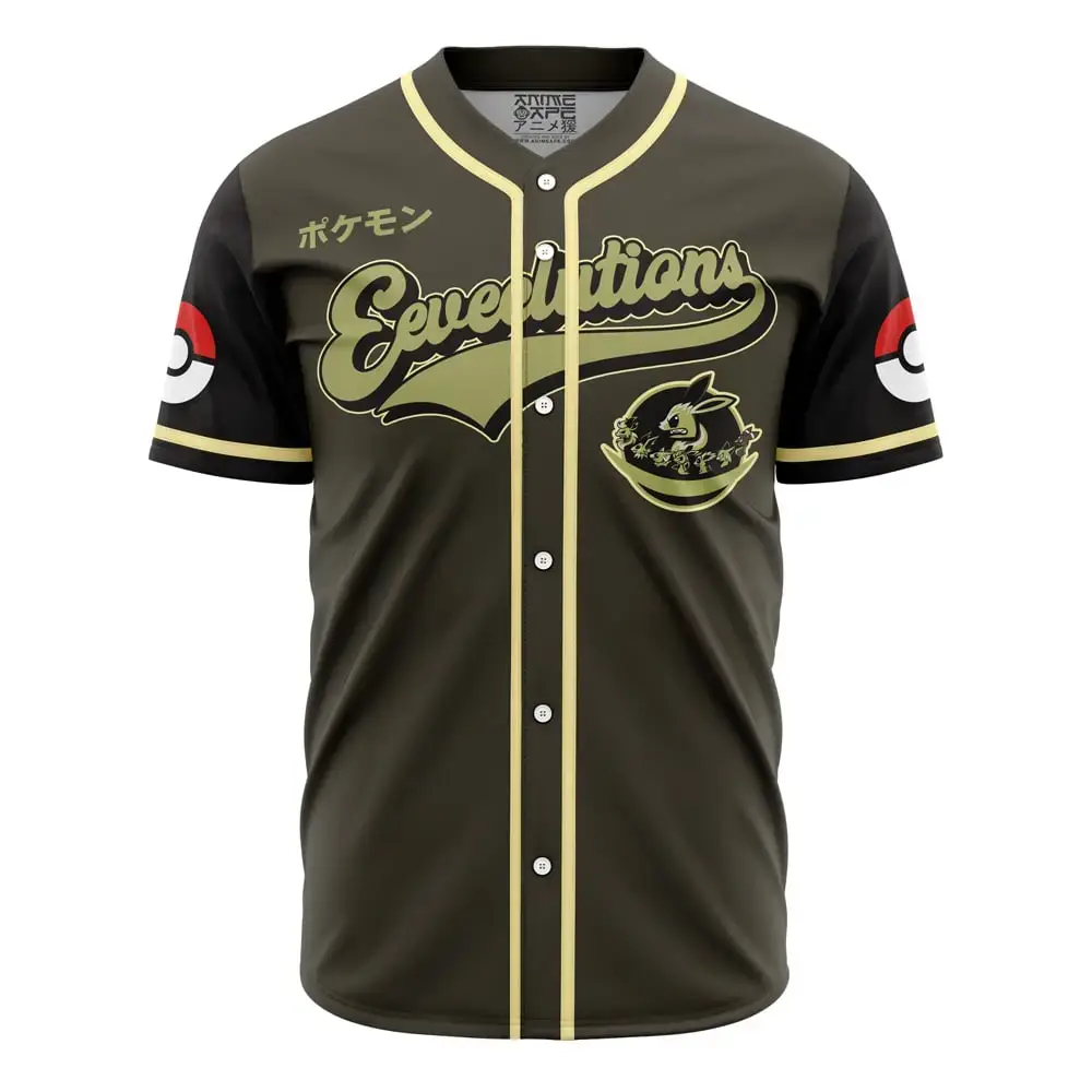 Eeveelutions Army Pokemon Baseball Jersey Image