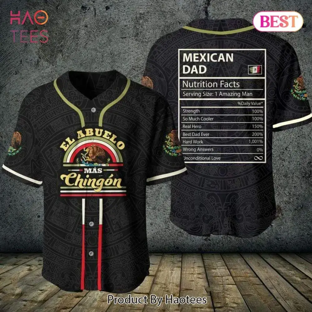 El Abuelo Más Chingón Mexican Dad Jersey - Unique Gift For Proud Fathers Image