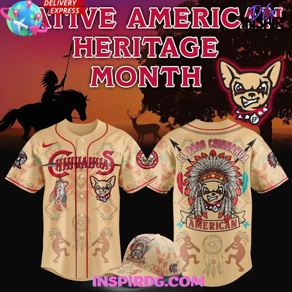 El Paso Chihuahuas Native American Heritage 2025 Baseball Jersey Image
