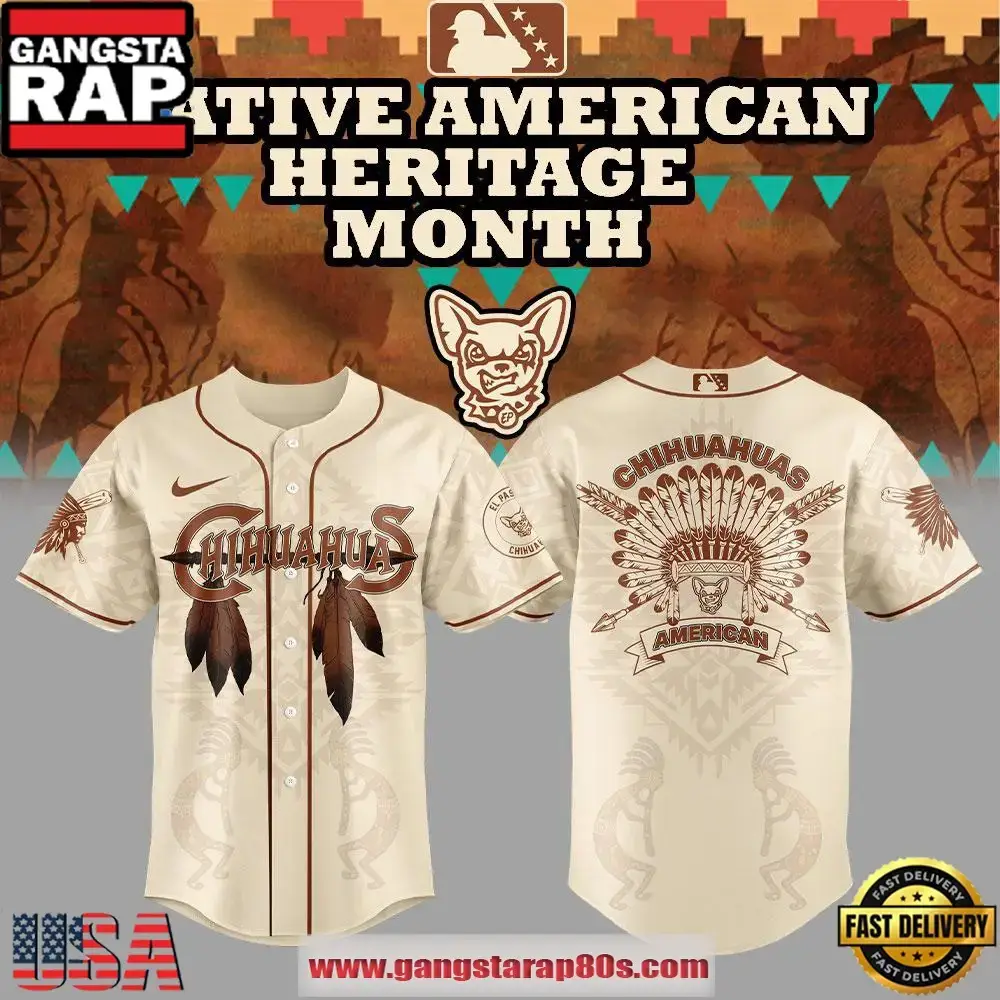El Paso Chihuahuas Native American Heritage Special Edition Baseball Jersey Image