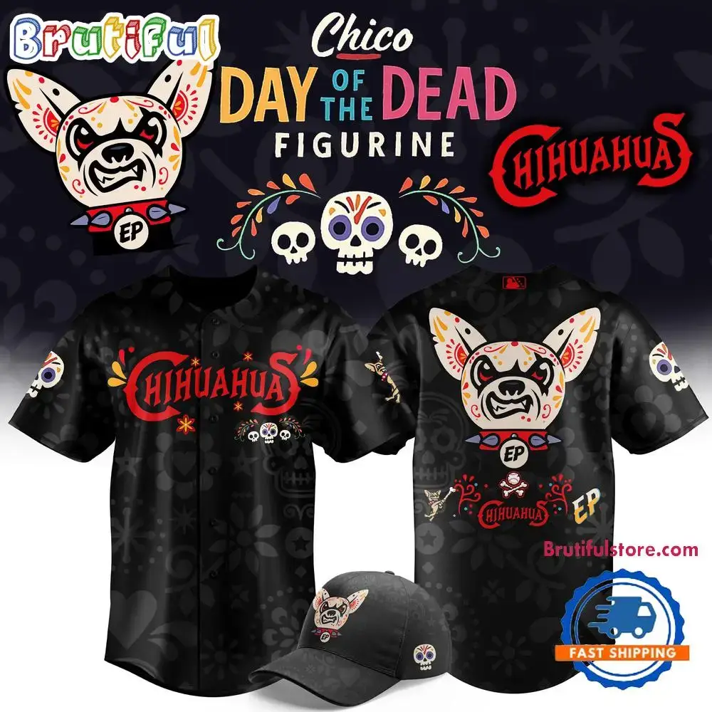 El Paso Chihuahuas x Dia de los Muertos 2025 Baseball Jersey Image