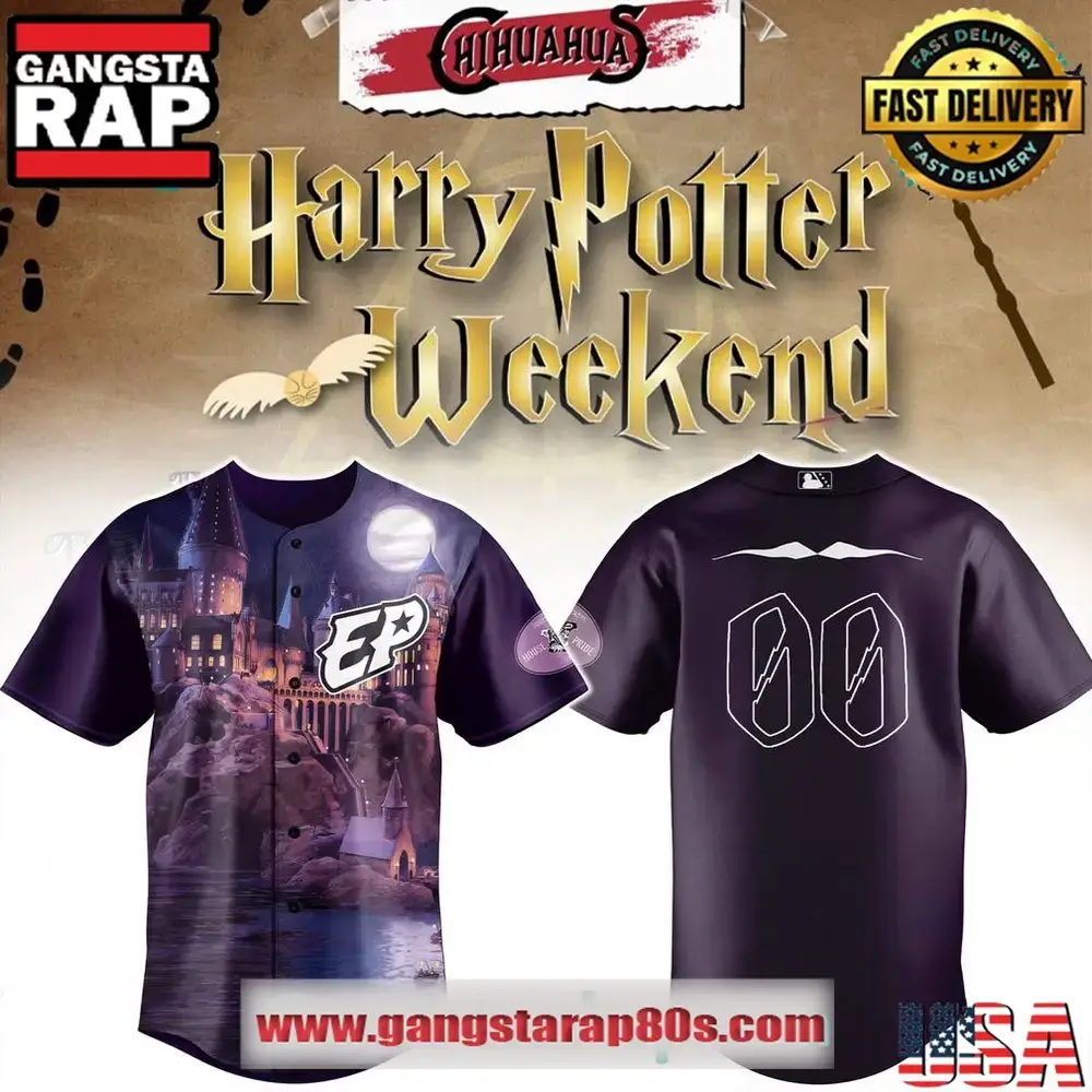 El Paso Chihuahuas x Harry Potter Weekend Custom Baseball Jersey Image