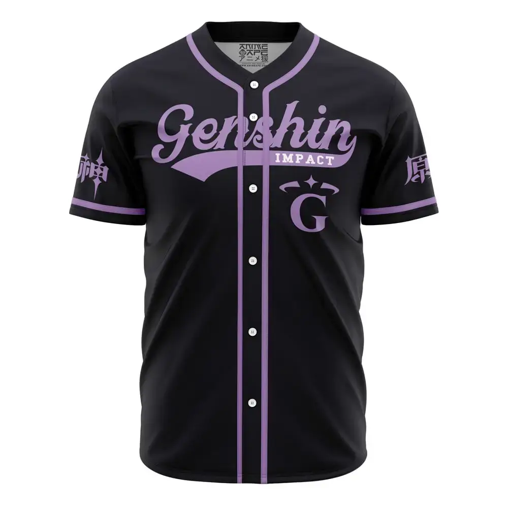 Elemental Magic Genshin Impact Baseball Jersey Image