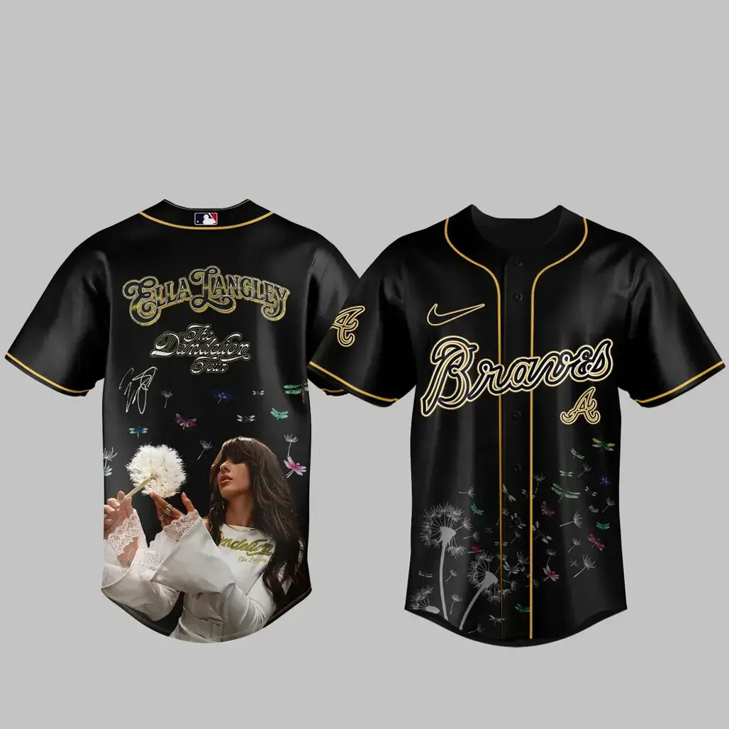 Ella Langley x Atlanta Braves Baseball Jersey Image