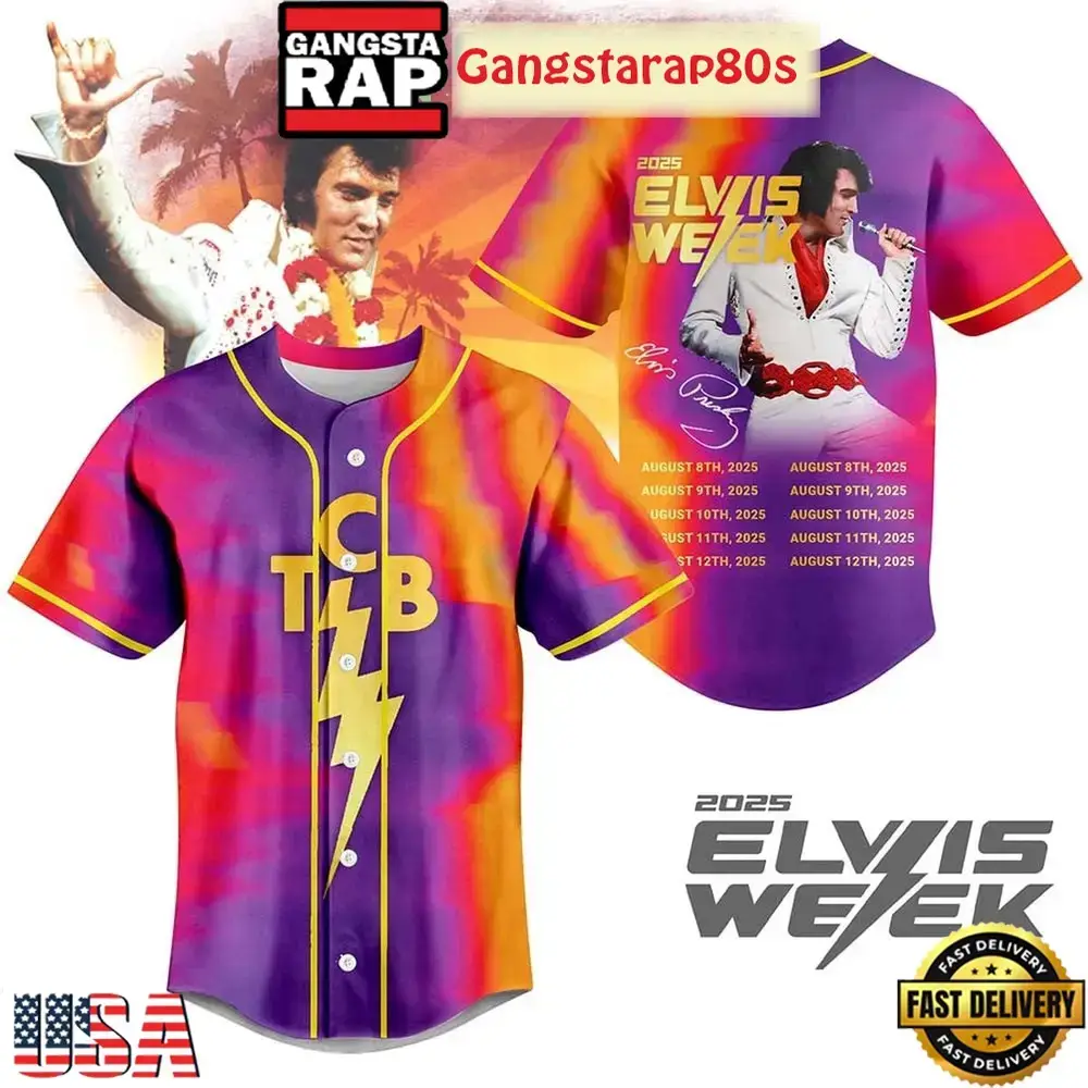 Elvis Presley Week 2025 Limited Edition Baseball Jersey Image