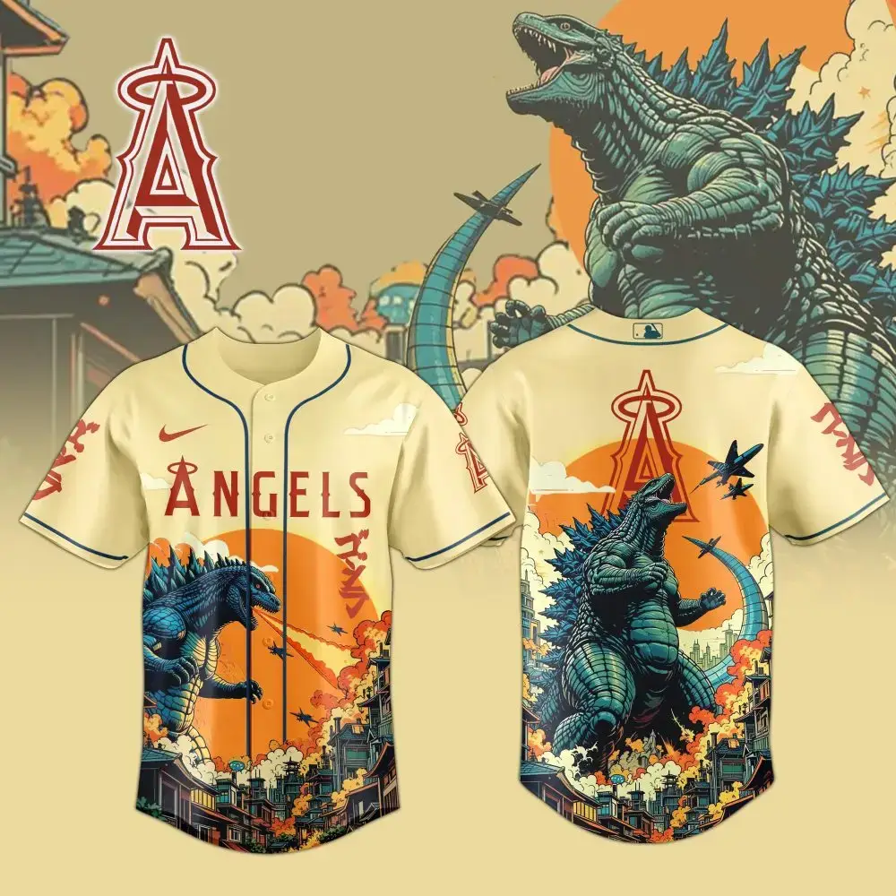 Epic Angels Baseball Jersey With Monster Graphic – Limited Edition Sportswear Image