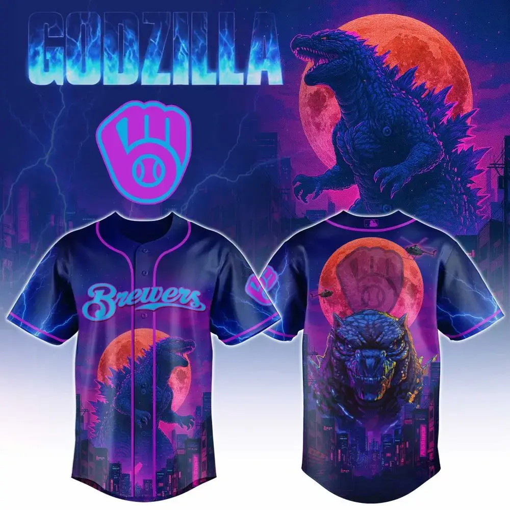 Epic Godzilla Baseball Jersey - Brewer'S Fans Limited Edition Gear Image