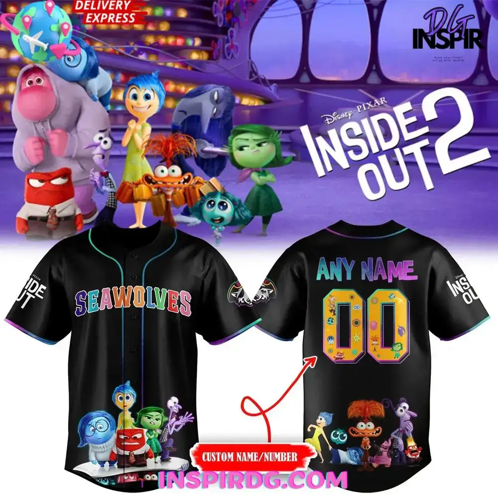 Erie Seawolves X Inside Out 2 Special Baseball Jersey Image