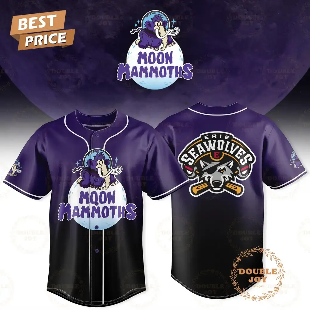 Erie SeaWolves x Moon Mammoths 2025 Special Edition Baseball Jersey Image
