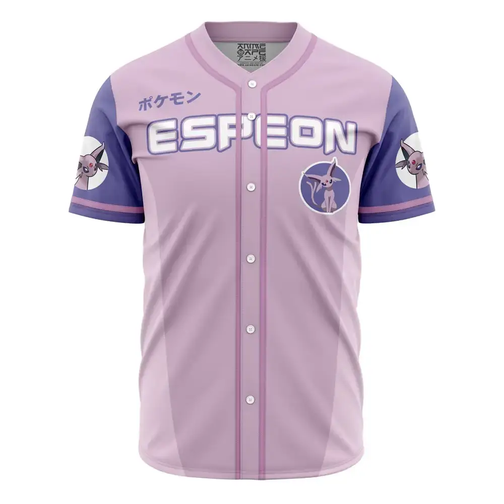 Espeon Eeveelution Pokemon Baseball Jersey Image