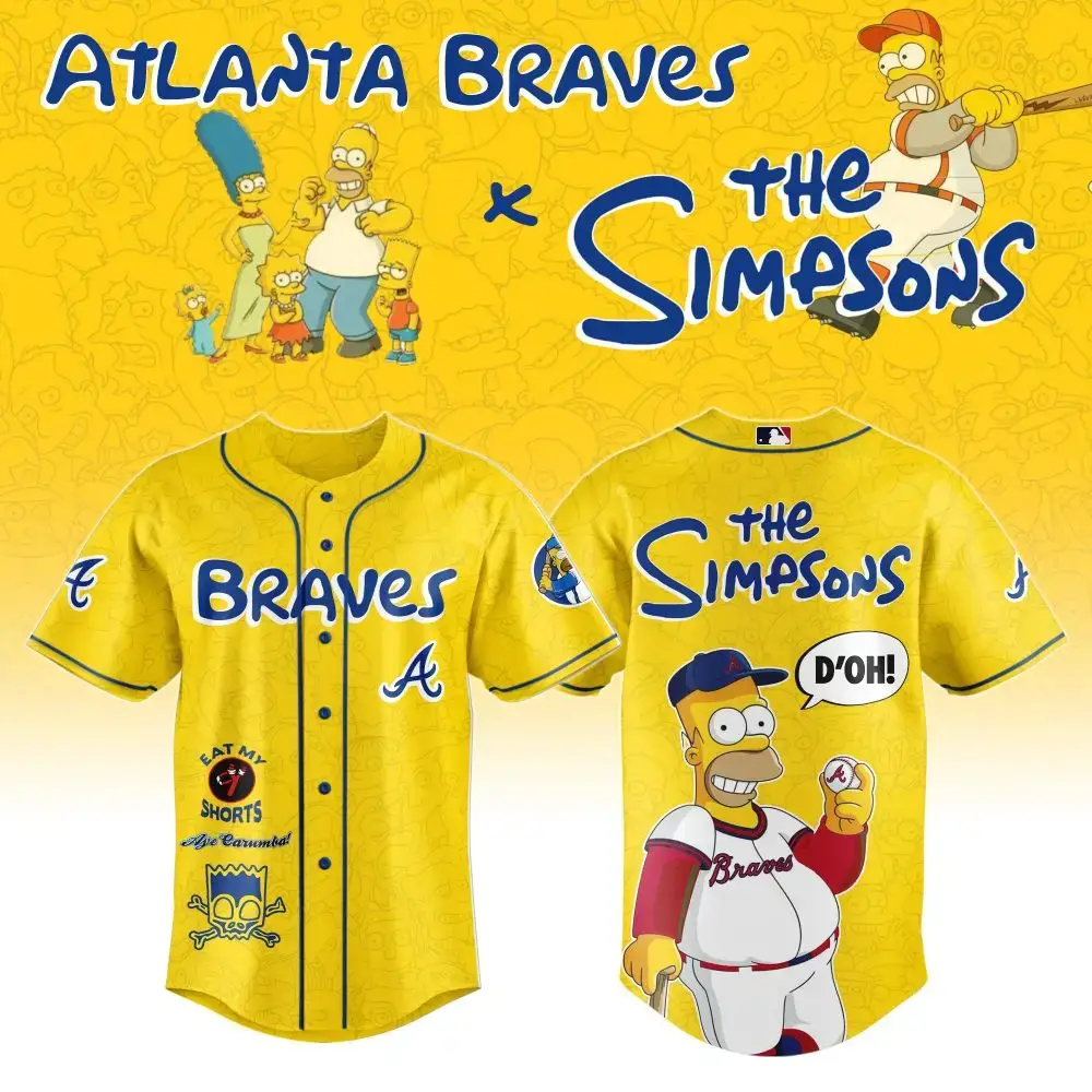 Exclusive Atlanta Braves X The Simpsons Jersey - Limited Edition Collector'S Item! Image