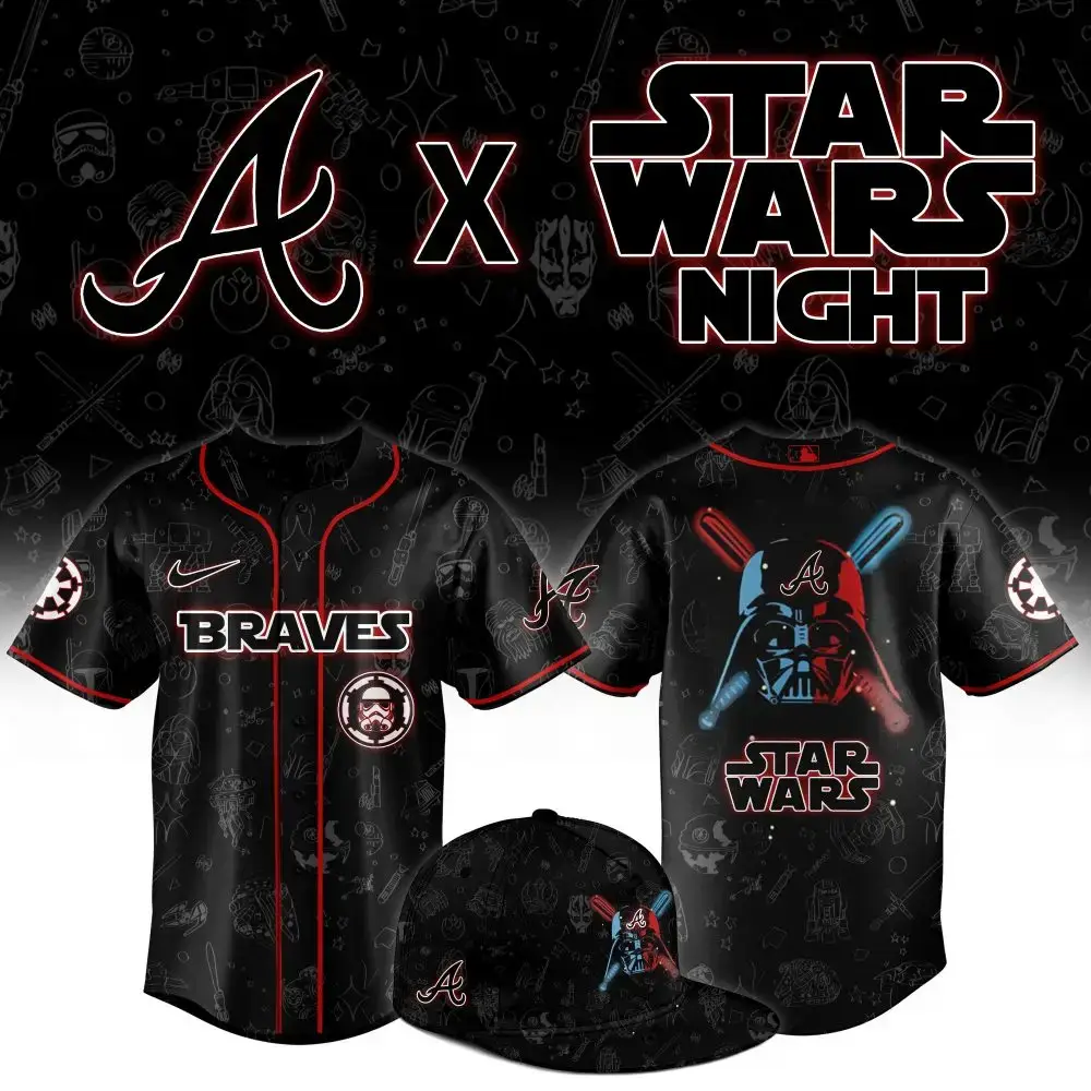 Exclusive Braves X Star Wars Night Jersey - Limited Edition Fan Gear! Image