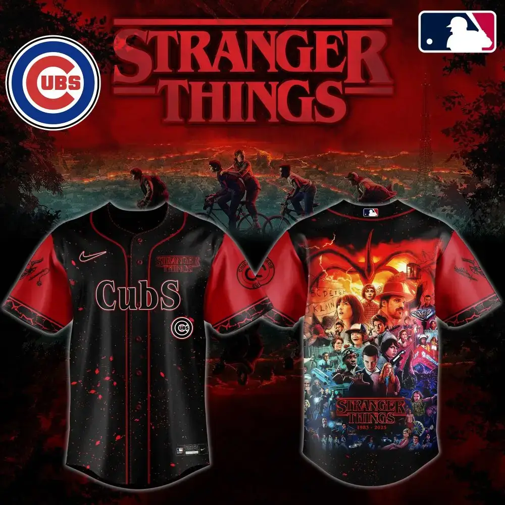 Exclusive Cubs X Stranger Things Jersey - Limited Edition Mlb Fan Gear Image