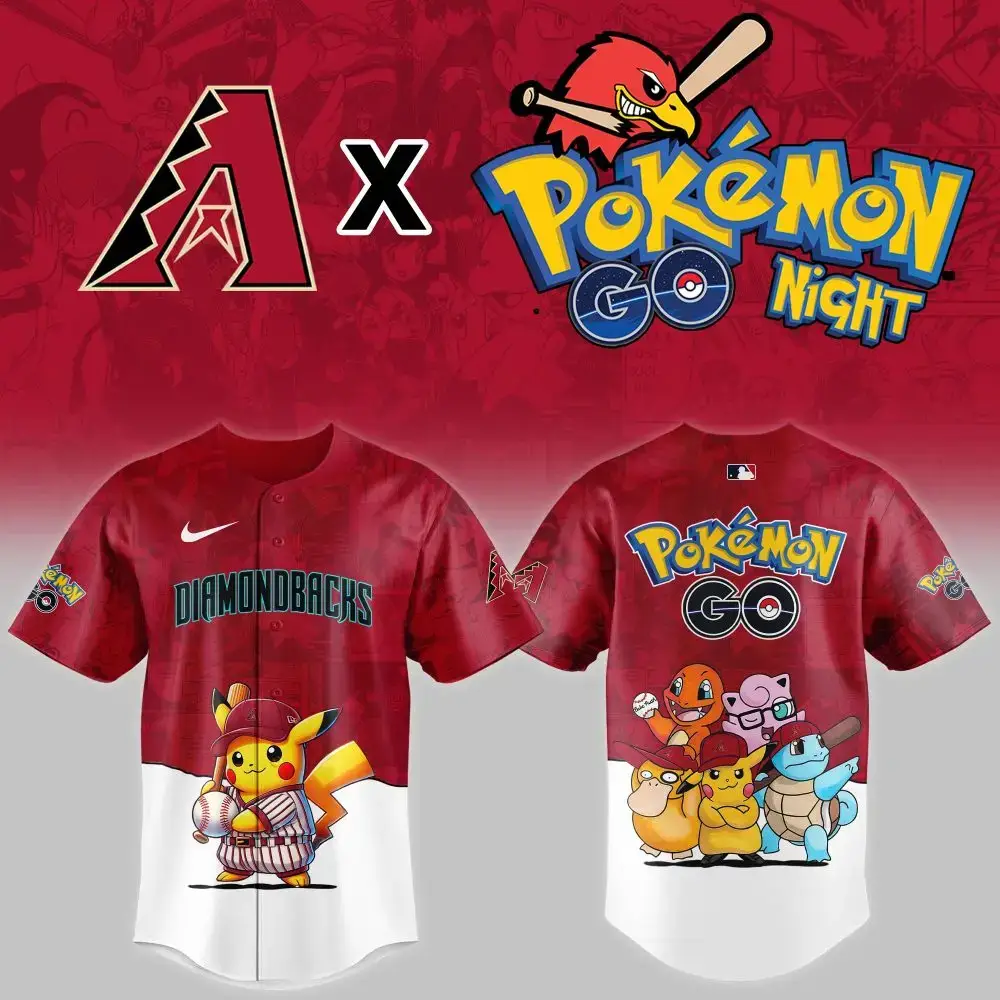 Exclusive Diamondbacks X Pokémon Go Jersey - Limited Edition Fan Gear Image