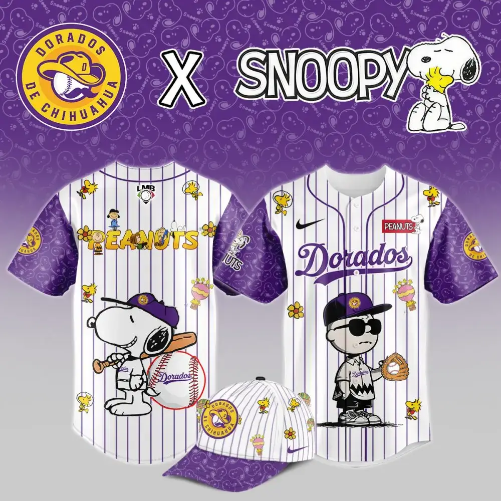 Exclusive Dorados X Snoopy Baseball Jersey – Limited Edition Peanuts Design Image