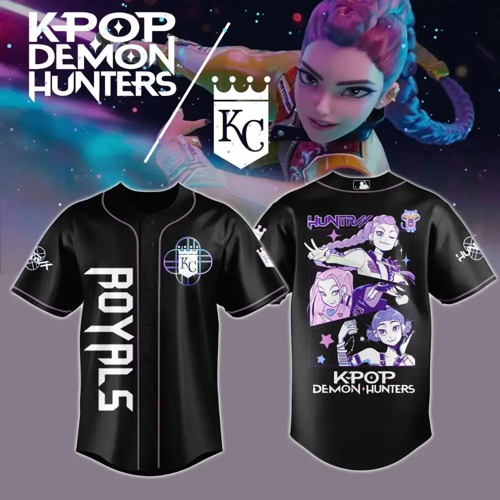 Exclusive Kpop Demon Hunters Baseball Jersey – Stylish Anime-Inspired Apparel For Fans! Image
