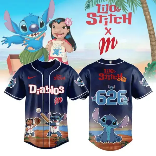 Exclusive Lilo & Stitch Baseball Jersey - Limited Edition Fan Gear For Kids & Adults Image