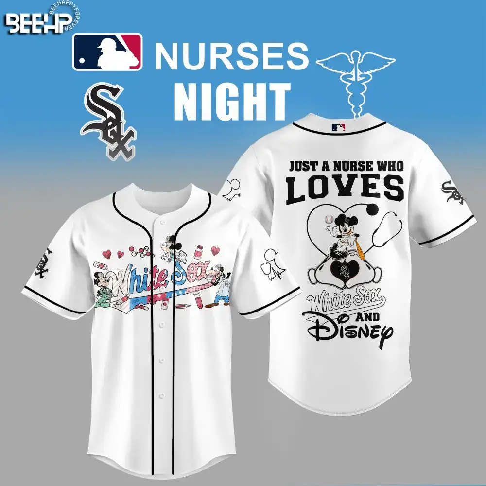 Exclusive Nurses Night White Sox & Disney Jersey - Perfect Gift For Fans! Image