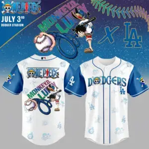 Exclusive One Piece X La Baseball Jersey – Limited Edition Fan Gear! Image