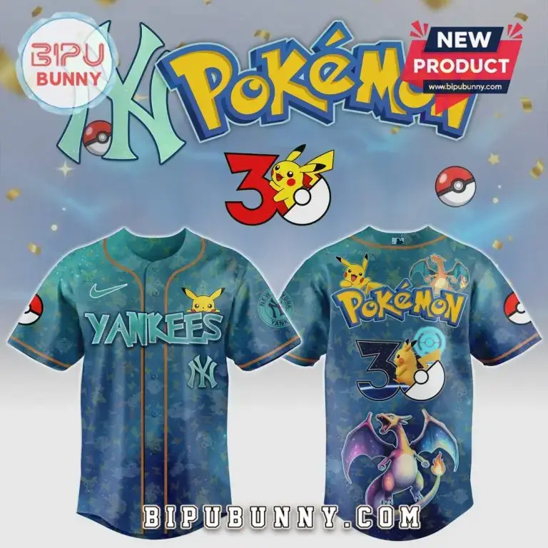 Exclusive Pokémon 30Th Anniversary Yankees Jersey - Limited Edition Fan Gear Image