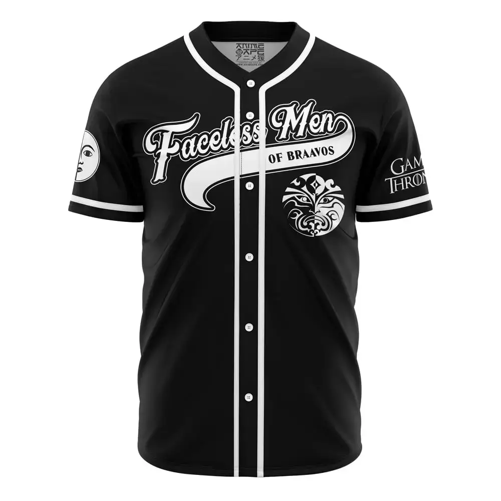 Faceless Men Of Braavos Jaqen Game Of Thrones Baseball Jersey Image
